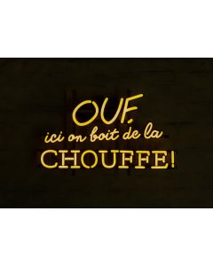 Chouffe Light Sign "OUF, ici on boit de la CHOUFFE!"