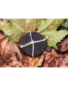 CHOUFFE Leather Coasters - Dark Brown