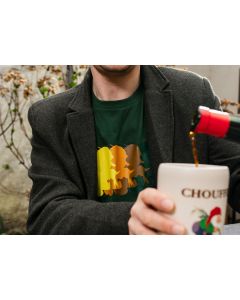 Chouffe T-shirt voor mannen "4 x Marcel" - Groen