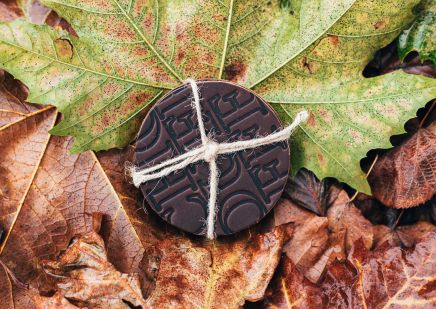 CHOUFFE Lederen Onderleggers - Donkerbruin